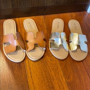 Set Inspired Slides “H” Sandal Size 8.2